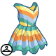 Youll be the first to be sighted at the beach with this brightly striped dress!