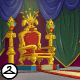 King Roo himself sits on this throne from time to time! This prize was awarded by Lulu for participating in the Case of the Missing King in Y14.