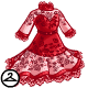 Thumbnail for Dyeworks Red: Dark Lace Dress