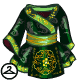 Dyeworks Green: Elaborate Ninja Dress