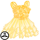 Thumbnail for Dyeworks Yellow: Pastel Rose Tulle Dress