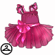 Thumbnail for Dyeworks Pink: Black Ruffled Dress