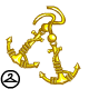 Gold anchor earrings will help any Neopet make a nautical statement!