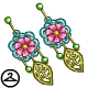 These spring flower earrings are would go well with a pretty spring dress.