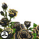 Thumbnail for Dyeworks Black: Gold Trimmed Roses Foreground