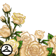 Thumbnail for Dyeworks Cream: Gold Trimmed Roses Foreground