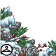 Thumbnail for Dyeworks Silver: Snowy Pine Cone Foreground