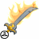 This sword is imbued with the wrath of a thousand fire motes!