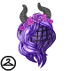 Thumbnail for Horned Wig with Flowers