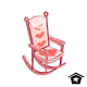 Pink Lace Rocking Chair