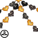 Thumbnail for Gold and Black Heart Garland