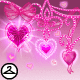 Sparkling Pink Heart Garland