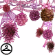 Thumbnail for Sparkling Pink Pine Cone Garland