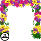 This lovely arbor is composed of beautiful flowers in varying colours!