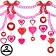 Valentines Heart Garland