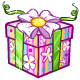 Striped Floral Gift Box