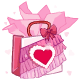 Fringed Heart Valentine Goodie Bag