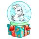 Snowbunny Globe Gift Box