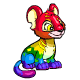 This rainbow Kougra just exudes Kool, cant you see? This item is only available if you have a virtual prize.