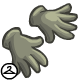 A simple pair of khaki gloves.