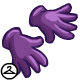 A simple pair of purple gloves.