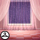 Dyeworks Pink: Window with Twinkling Lights Background Item