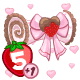 Berry Cute Chocolate Sweetheart Gram 5-bundle