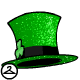 Sparkling Green Top Hat