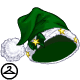 Dyeworks Green: Oversized Baby Santa Hat