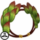 Make any Neopet feel royal with this head wreath made almost entirely out of asparagus!