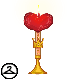 Shining Heart Candle