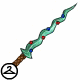 Carved Metal Pine Cone Sword
