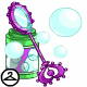 A gust of air will make all those bubbles flow! This item is only wearable by Neopets painted Baby. If your Neopet is not painted Baby, it will not be able to wear this NC item.