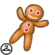 Handheld Iced Gingerbread Cookie