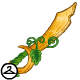 A clever Neopian crafted this sword entirely out of pumpkin.