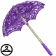 Sparkling Purple Lace Parasol