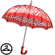 Red Chevron Umbrella