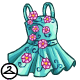 Thumbnail for Flowery Teal Dress