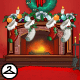 Thumbnail for Dyeworks Red: Holiday Fireplace Background