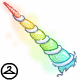 Neopets will be filled with rainbow joy while wearing this pretty horn.
