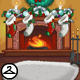 Holiday Fireplace Background