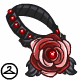 Thumbnail for Gothic Red Rose Necklace