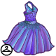 Ahhh... a lovely shimmering gown.  This item is only wearable by Neopets painted Maraquan. If your Neopet is not painted Maraquan, it will not be able to wear this NC item