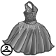 Ahhh... a lovely shimmering gown.  This item is only wearable by Neopets painted Maraquan. If your Neopet is not painted Maraquan, it will not be able to wear this NC item. 
 This NC item was obtained through Dyeworks.