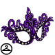 Pretty Purple Filigree Mask