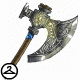 This ornate axe isnt just for show! This was the second stage in a two-stage Mini Mysterious Morphing Experiment (MiniMME). To learn more about MiniMMEs, please go to the NC Mall FAQ.