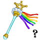 MiniMME5-S1: Rainbow Ribbon Wand