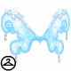 These sheer wings are reminiscent of a snowy hill. Note: This was the third stage in a multi-stage Mysterious Morphing Experiment (MME). To learn more about MMEs, please go to the NC Mall FAQ.