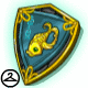 This rare shield is so lovely no one would dare take it into battle.  Note: This was a Limited Edition Bonus Item for the second Mysterious Morphing Experiment (MME).  Lucky you!