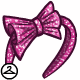 Pink Bow and Sparkles Headband
